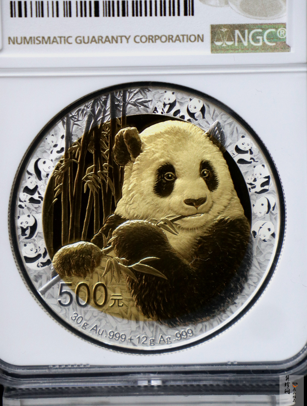 【170601】2017年中国熊猫金币发行35周年30克金+12克银精制双金属币