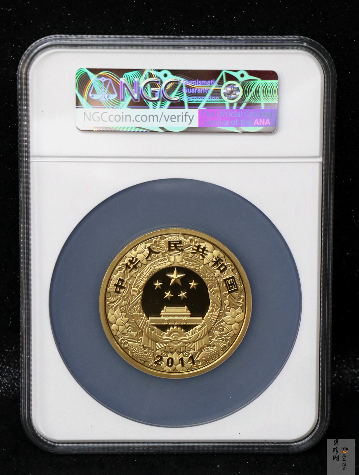 【101211】2011年辛卯兔年生肖5盎司精制彩金币
