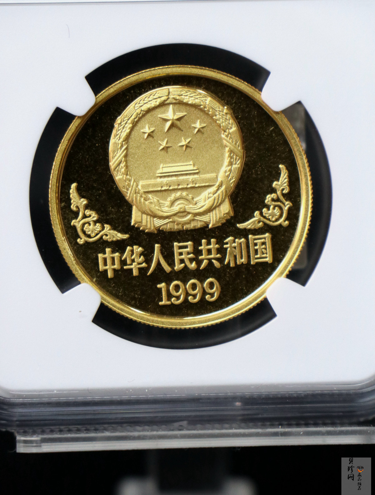 【990204】1999中国己卯（兔）年金银铂纪念币-奔兔1盎司精制金币