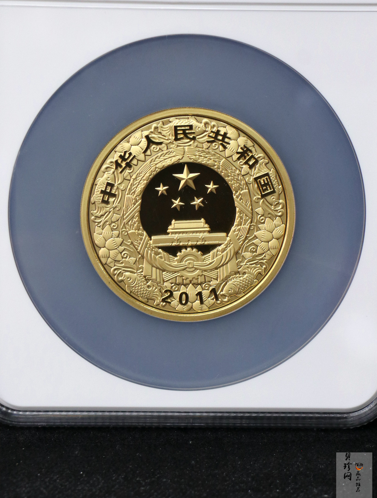 【101211】2011年辛卯兔年生肖5盎司精制彩金币