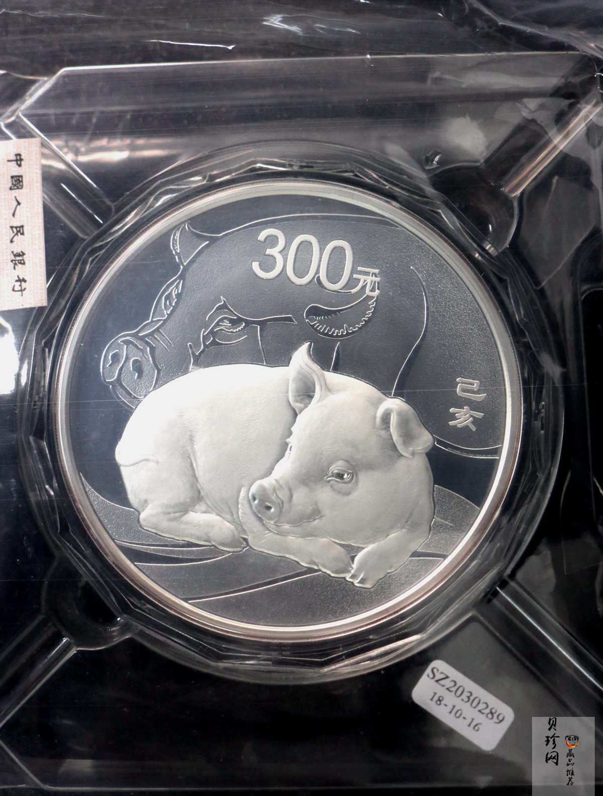 【191121】2019中国己亥（猪）年金银纪念币1公斤圆形银质纪念币