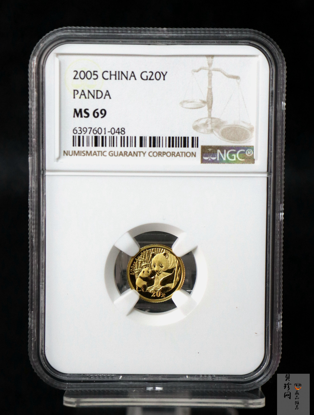 【050105】2005年熊猫1/20盎司普制金币
