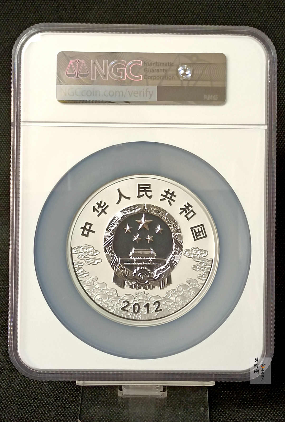 【120503】2012年中国京剧脸谱第（3）组-钟馗5盎司精制彩银币