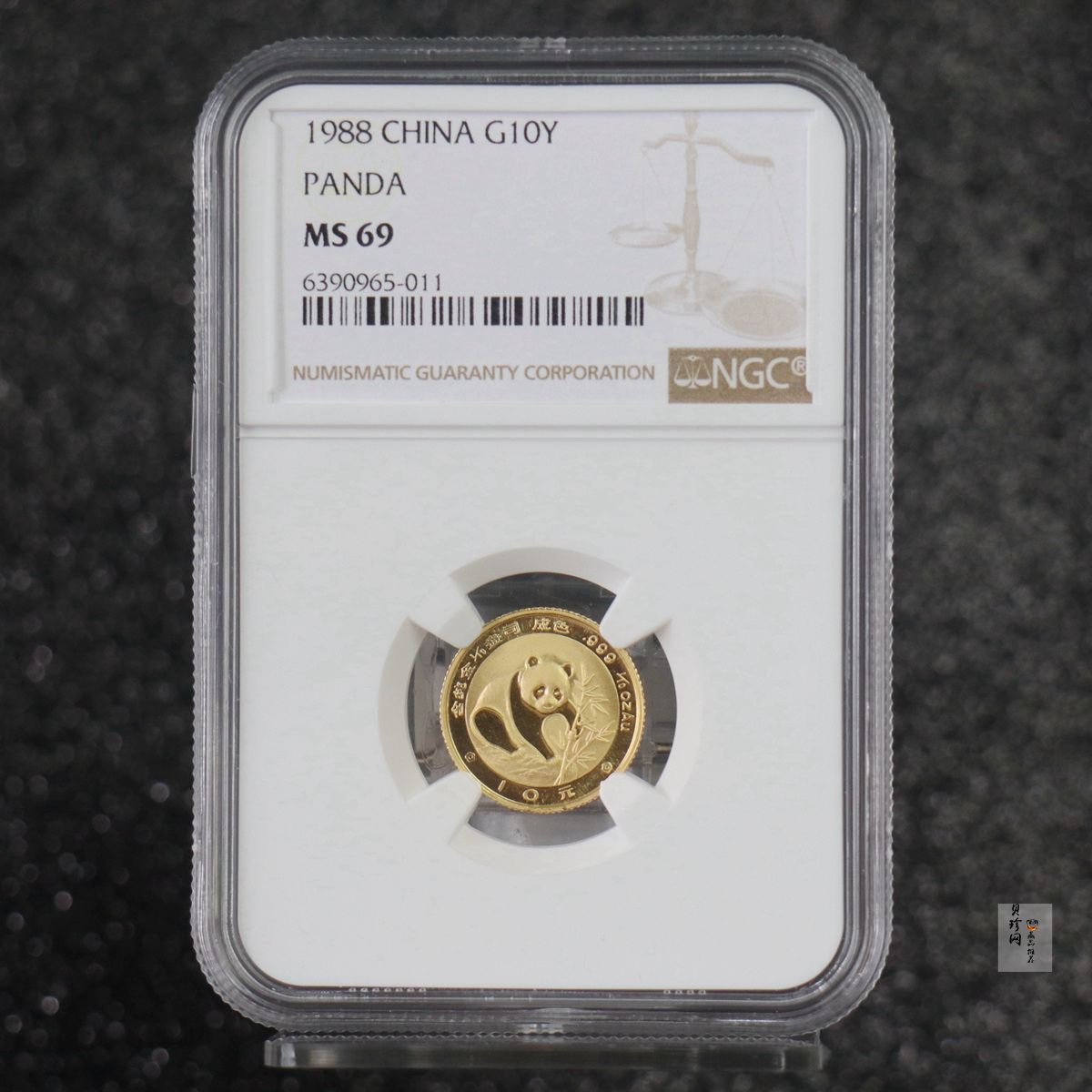 【880104】1988版熊猫1/10盎司普制金币