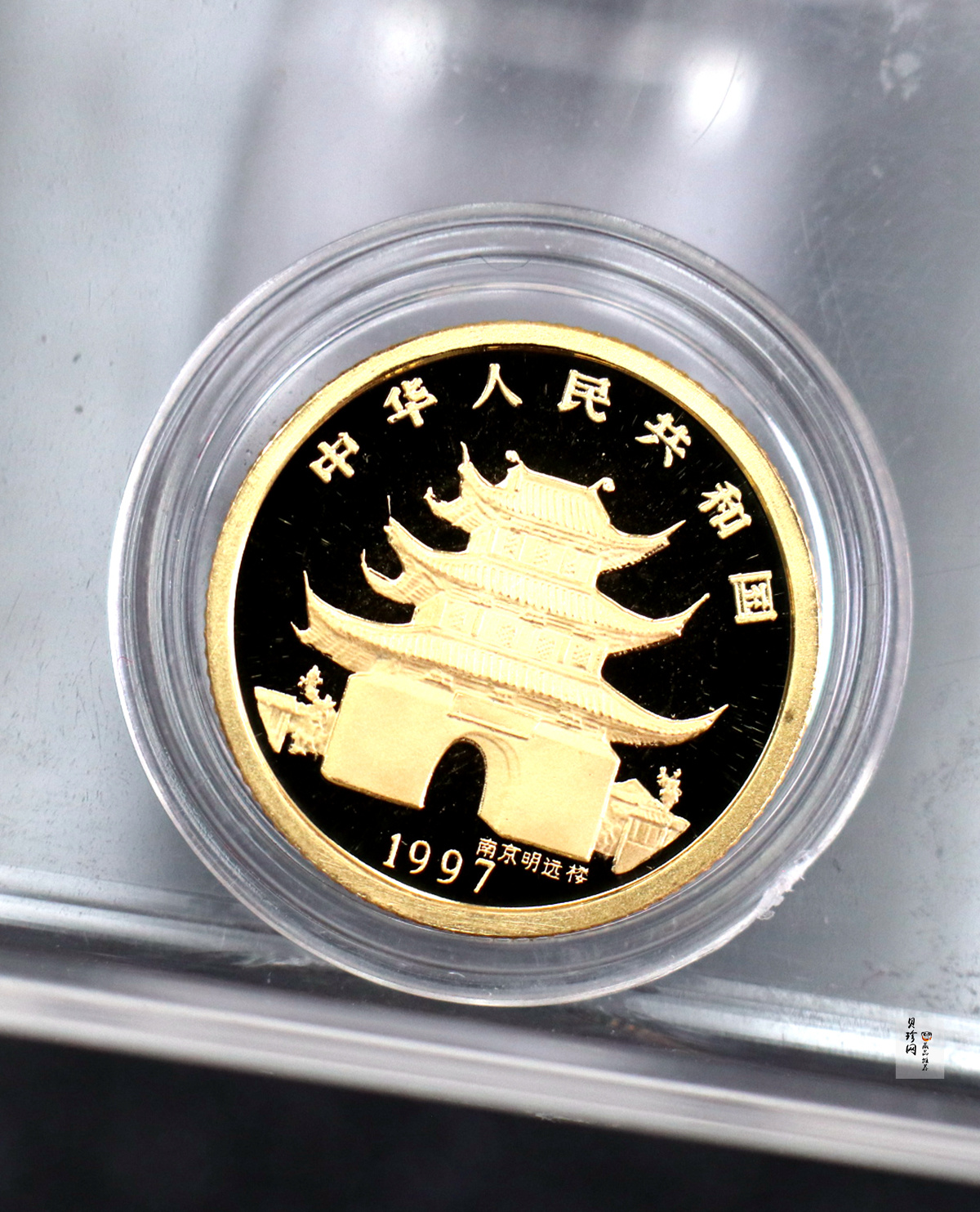 【970206】1997中国丁丑（牛）年金币-小牛图1/10盎司精制金币