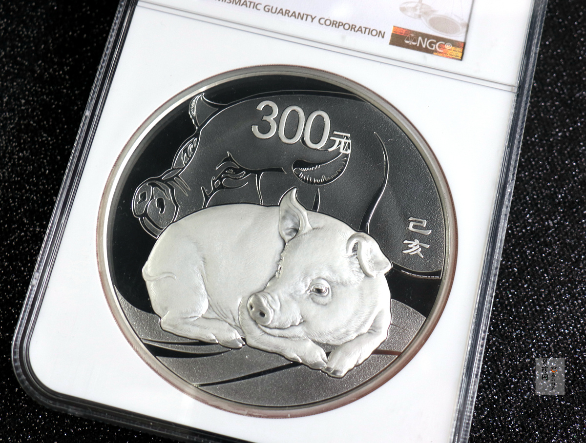 【191115】2019中国己亥（猪）年金银纪念币1公斤圆形银币