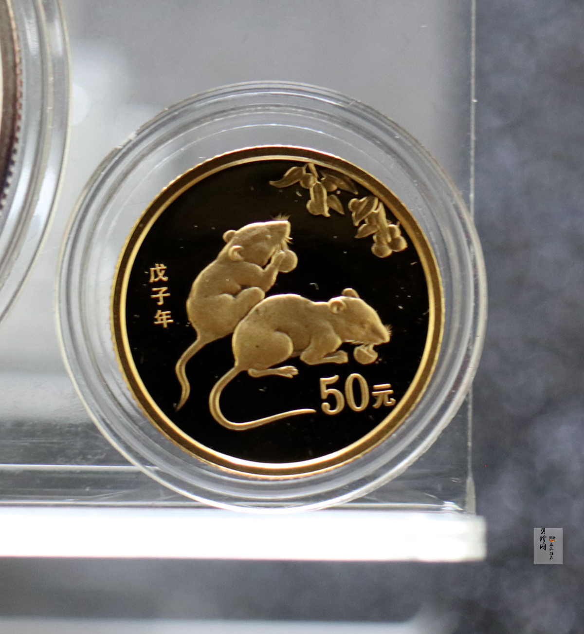 【089410】2008年鼠年生肖本色金银币