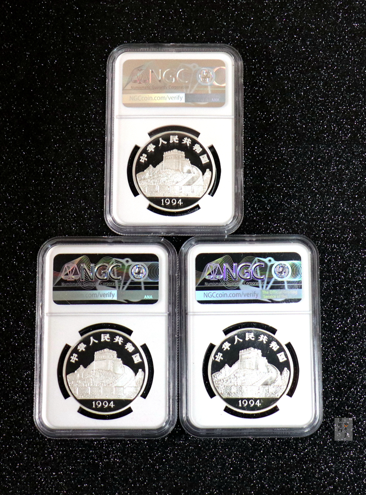 【949040】1994年中国古代科技发明发现（第3组）22克精制银币五枚一套