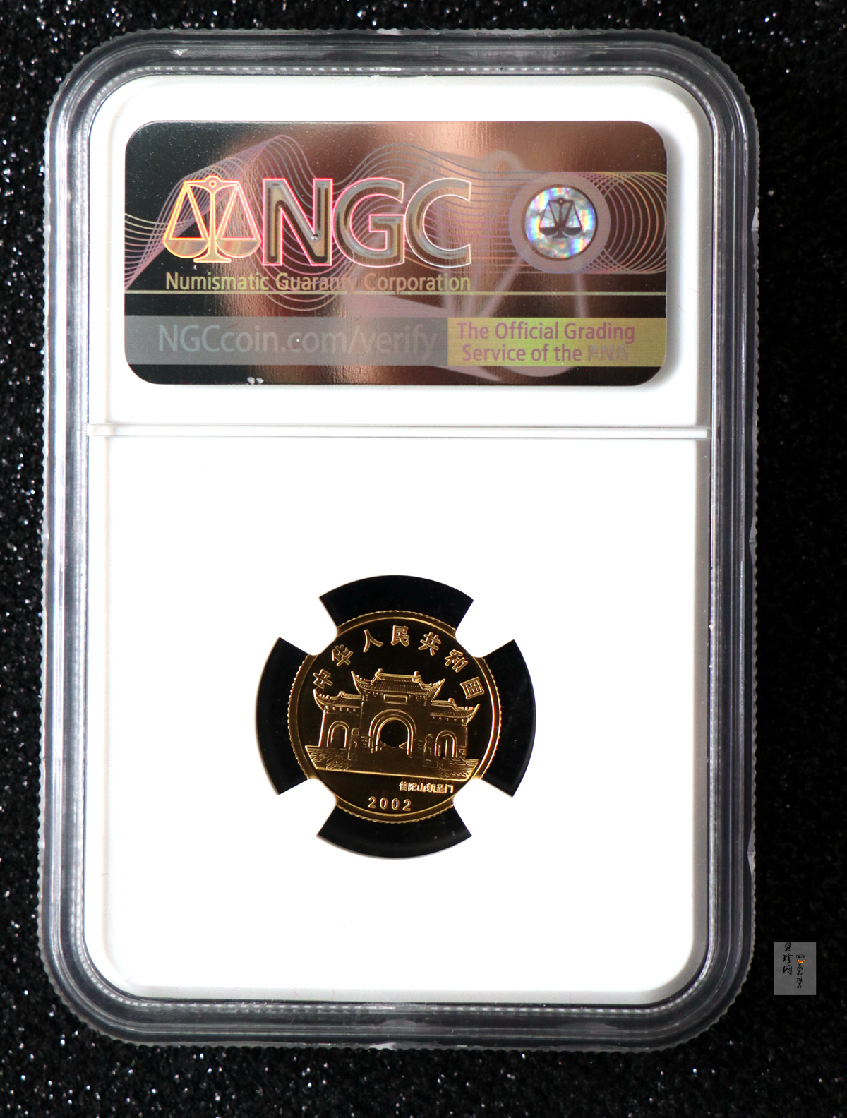 【020601】2002年观音幻彩纪念金币-送子观音1/10盎司幻彩精制金币