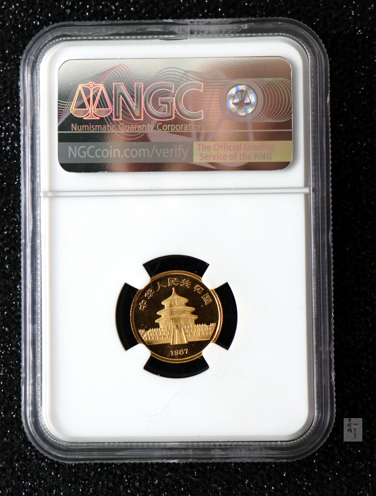 【870104】1987年熊猫1/10盎司普制金币