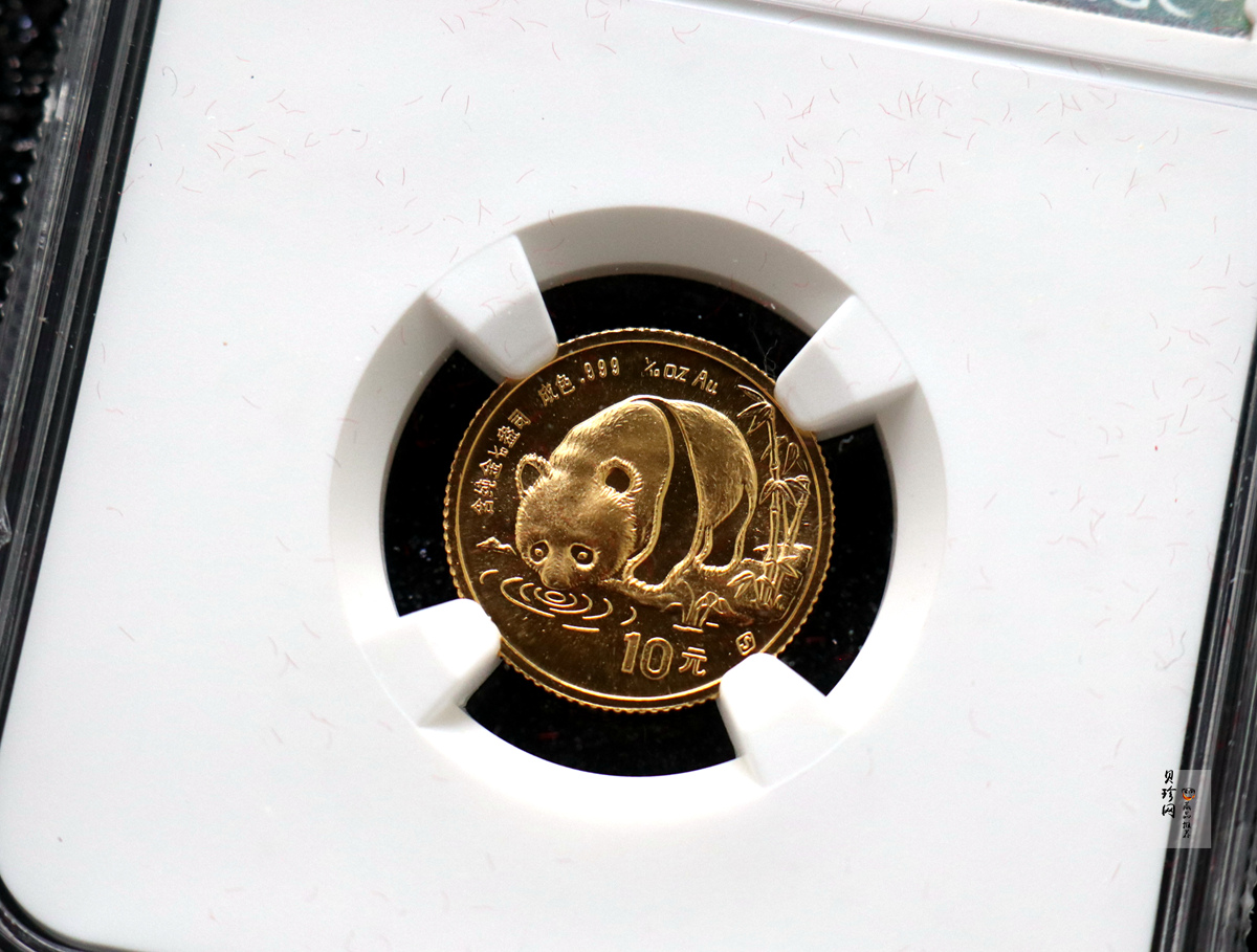 【870104】1987年熊猫1/10盎司普制金币