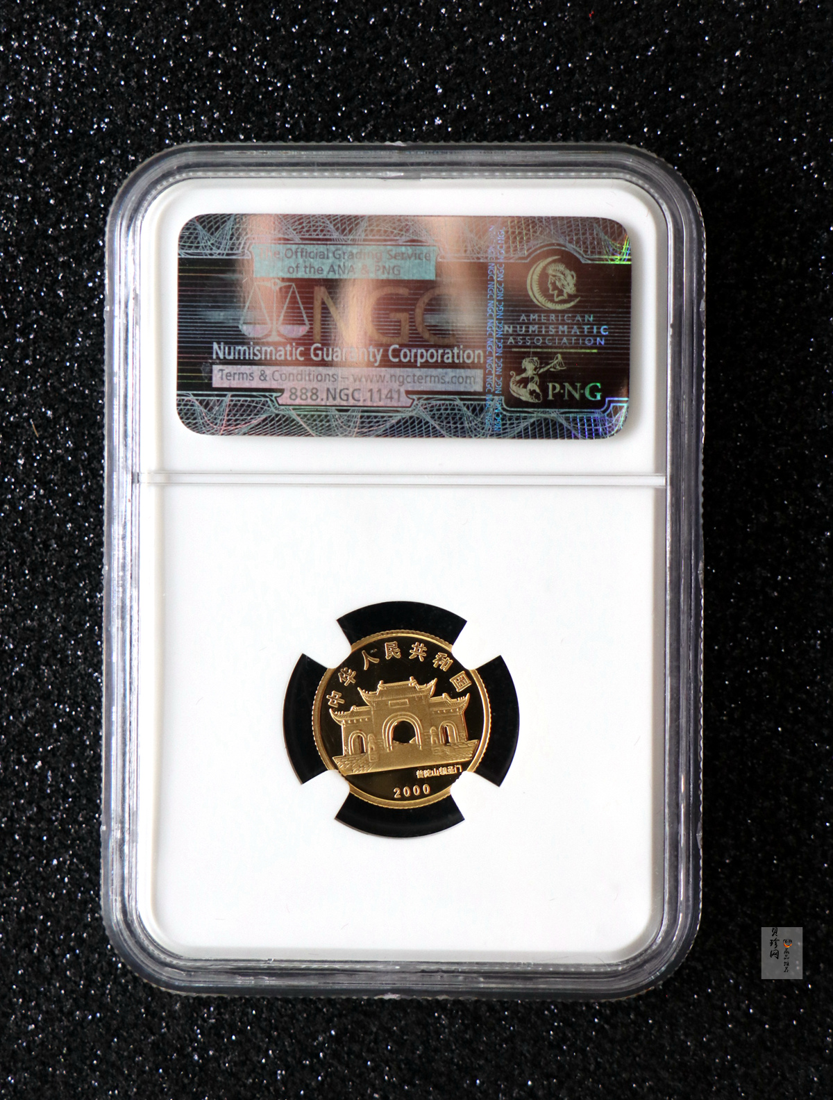 【000501】2000年观音幻彩纪念金币1/10盎司幻彩精制金币