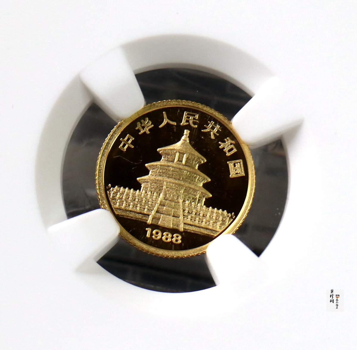 【880110】1988版熊猫1/20盎司精制金币