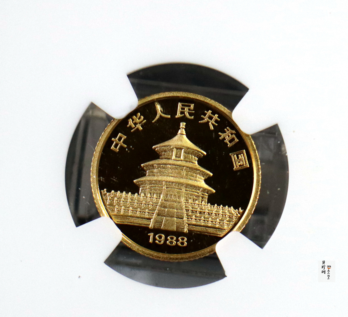 【880109】1988年熊猫1/10盎司精制金币