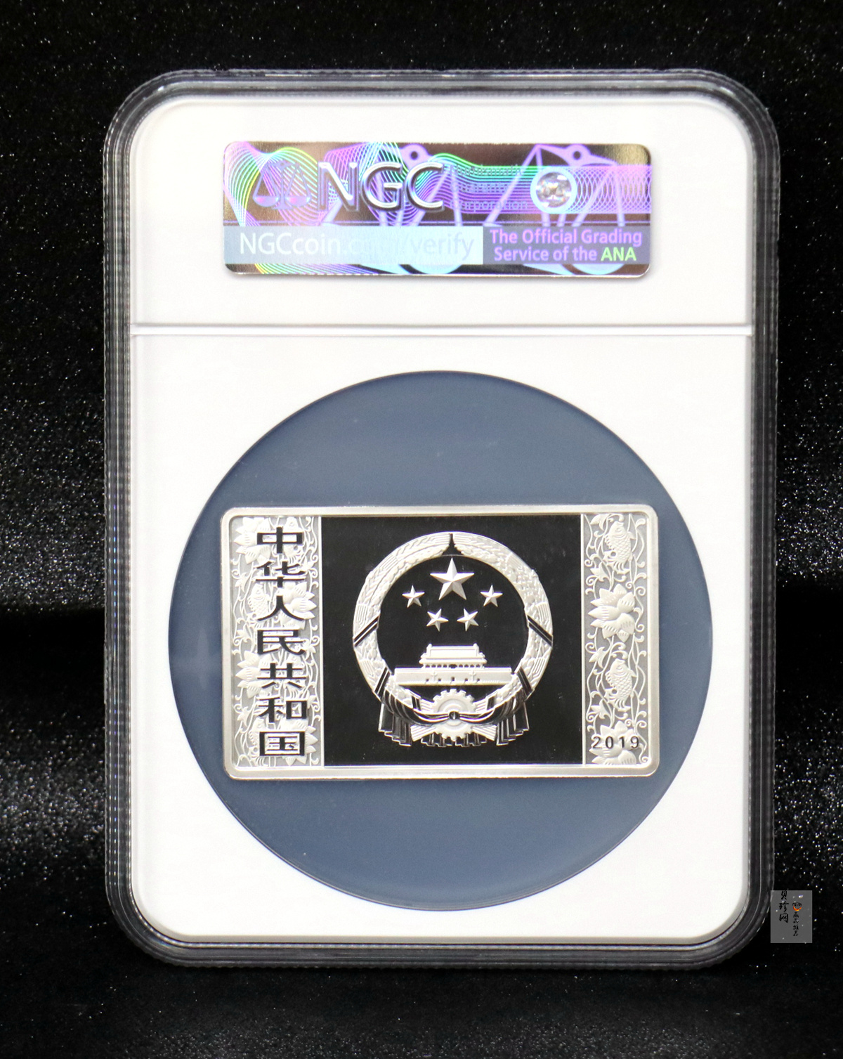 【191110】2019中国己亥（猪）年金银纪念币150克长方形银币