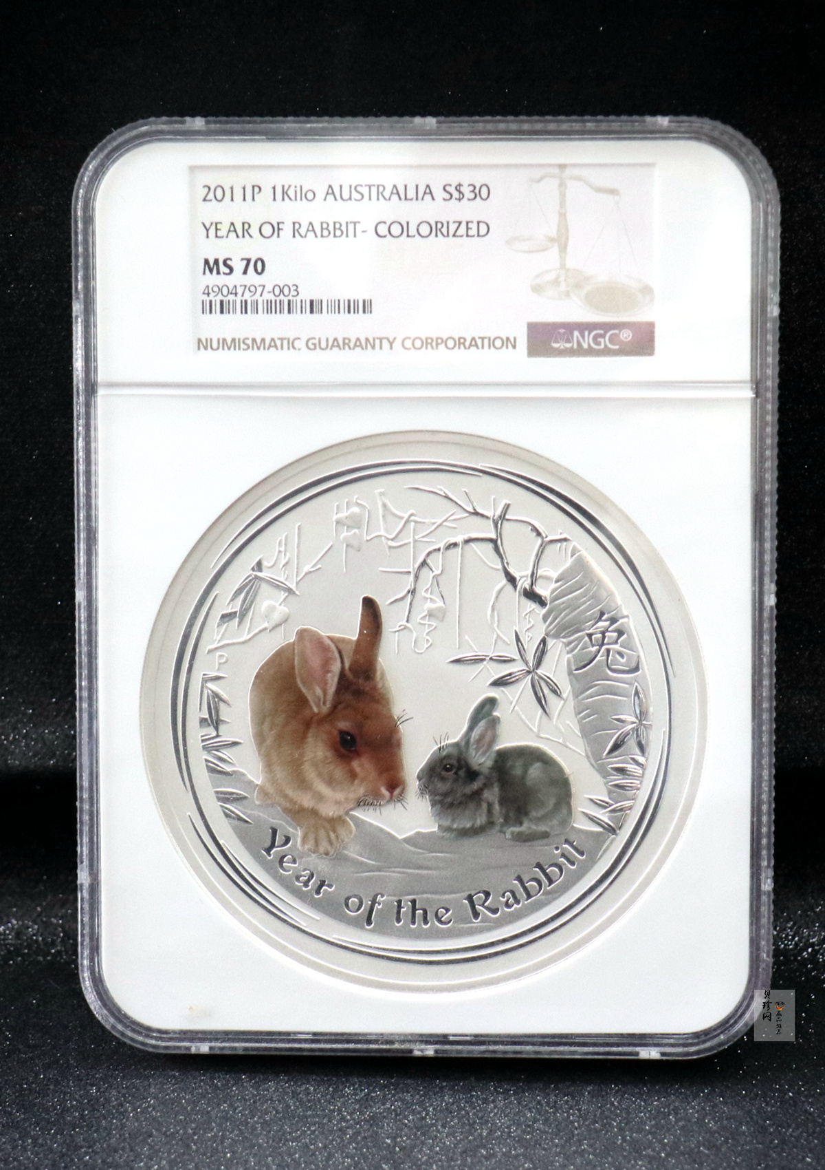 【119290】2011年澳大利亚兔年生肖公斤纪念银币