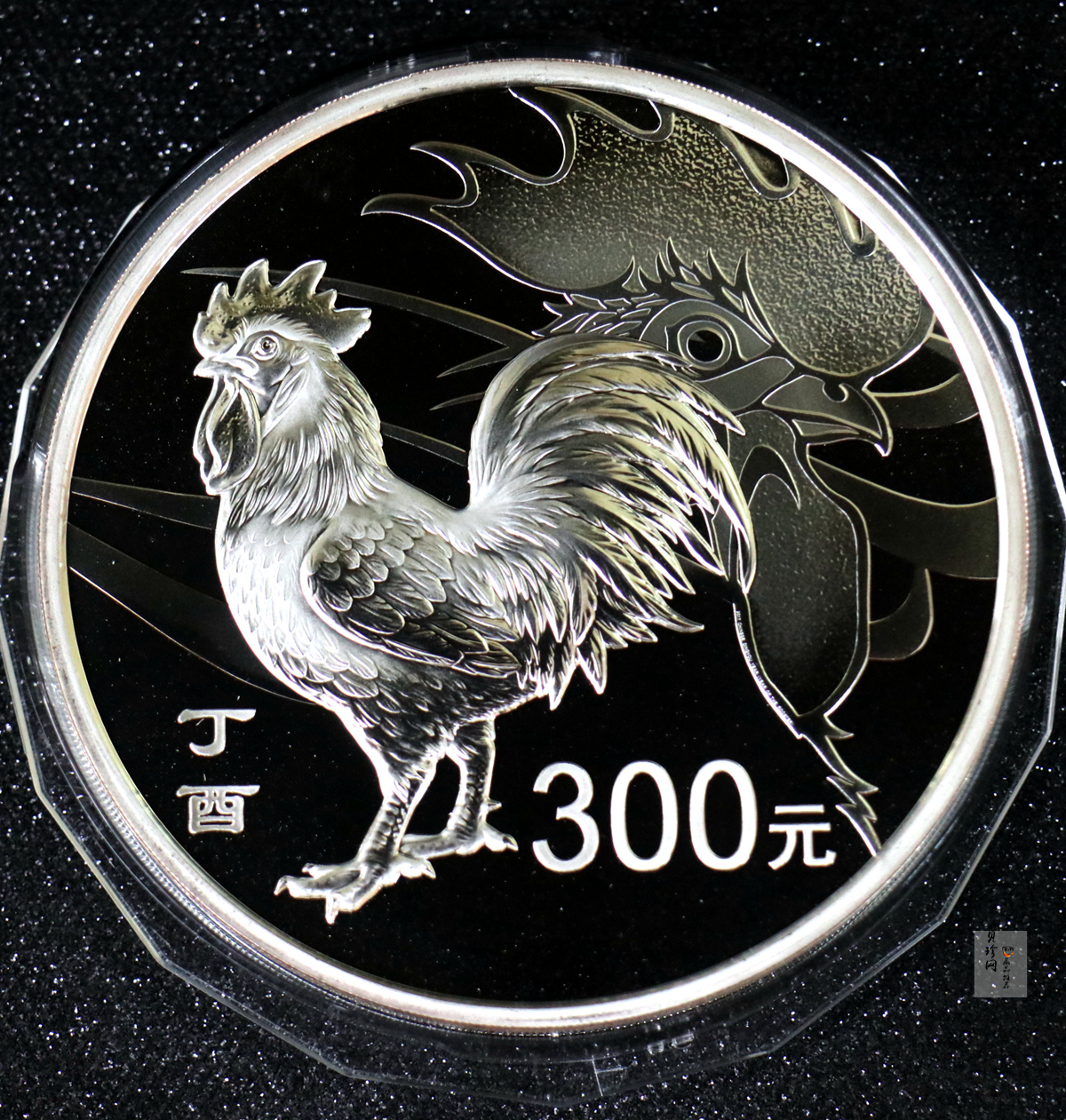 【161515】2017年丁酉（鸡）年生肖流通纪念币-雄鸡1公斤精制银币