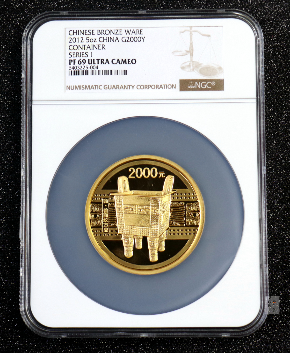 【120601】2012年青铜器第（1）组-商·兽面纹方鼎5盎司精制金币