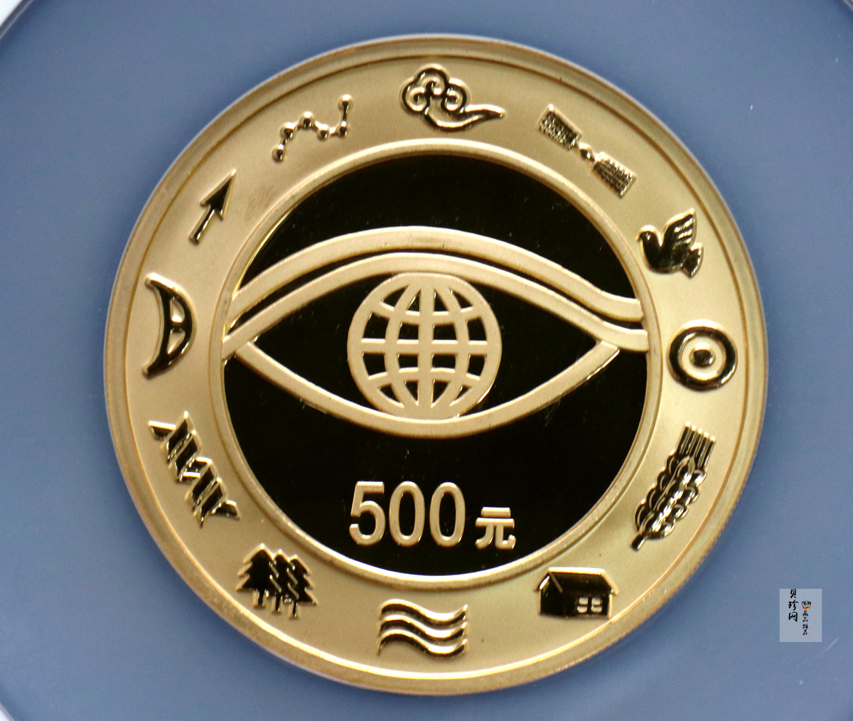 【000602】2000年千年纪念金银及双金属纪念币5盎司精制金币