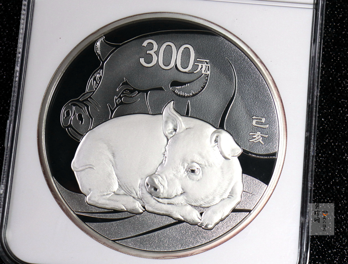 【191115】2019中国己亥（猪）年金银纪念币1公斤圆形银币
