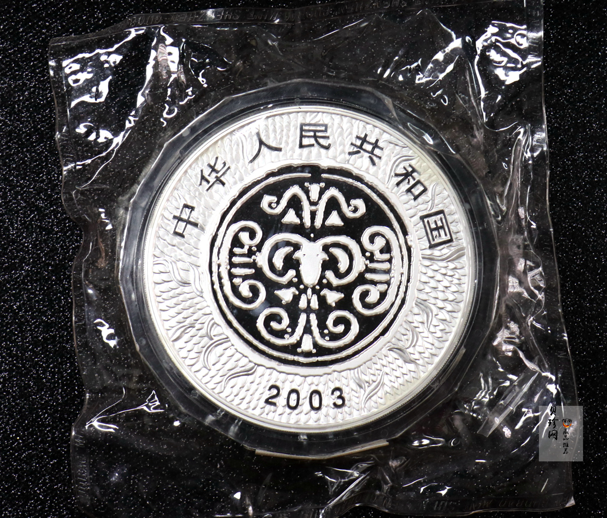 【030207】2003中国癸未（羊）年银纪念币-母子羊1公斤精制银币