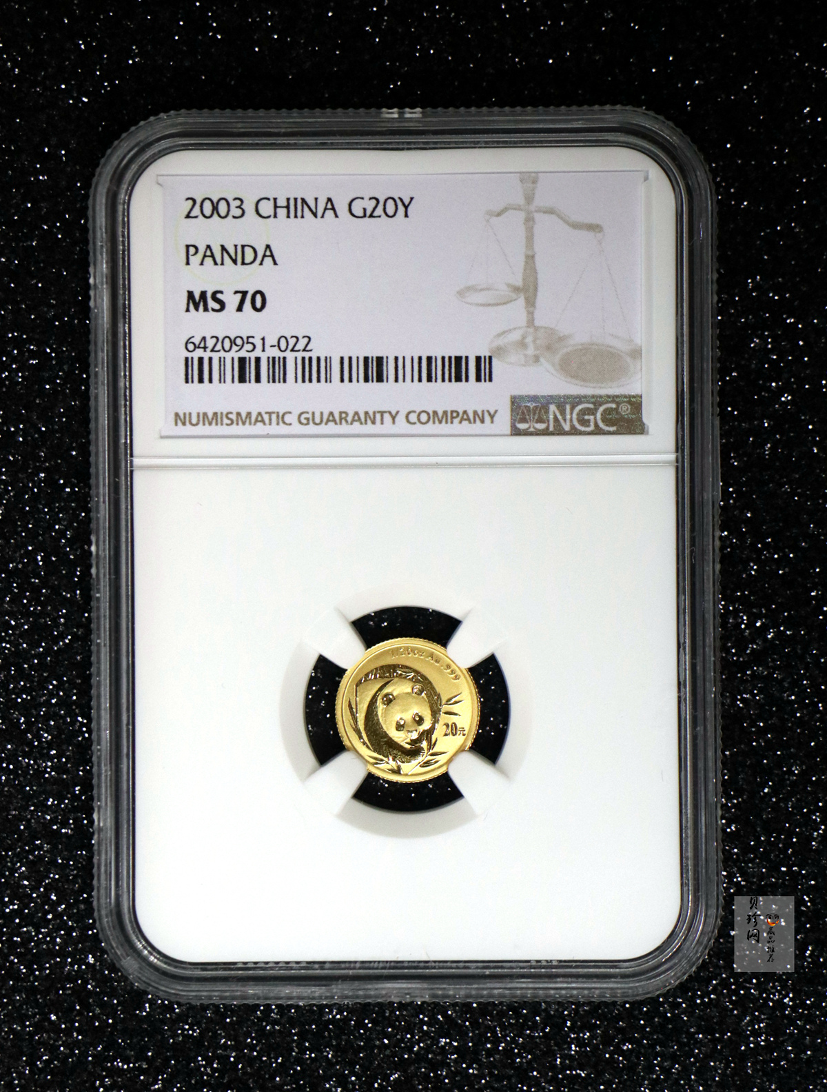 【039080】2003年熊猫金币五枚一套