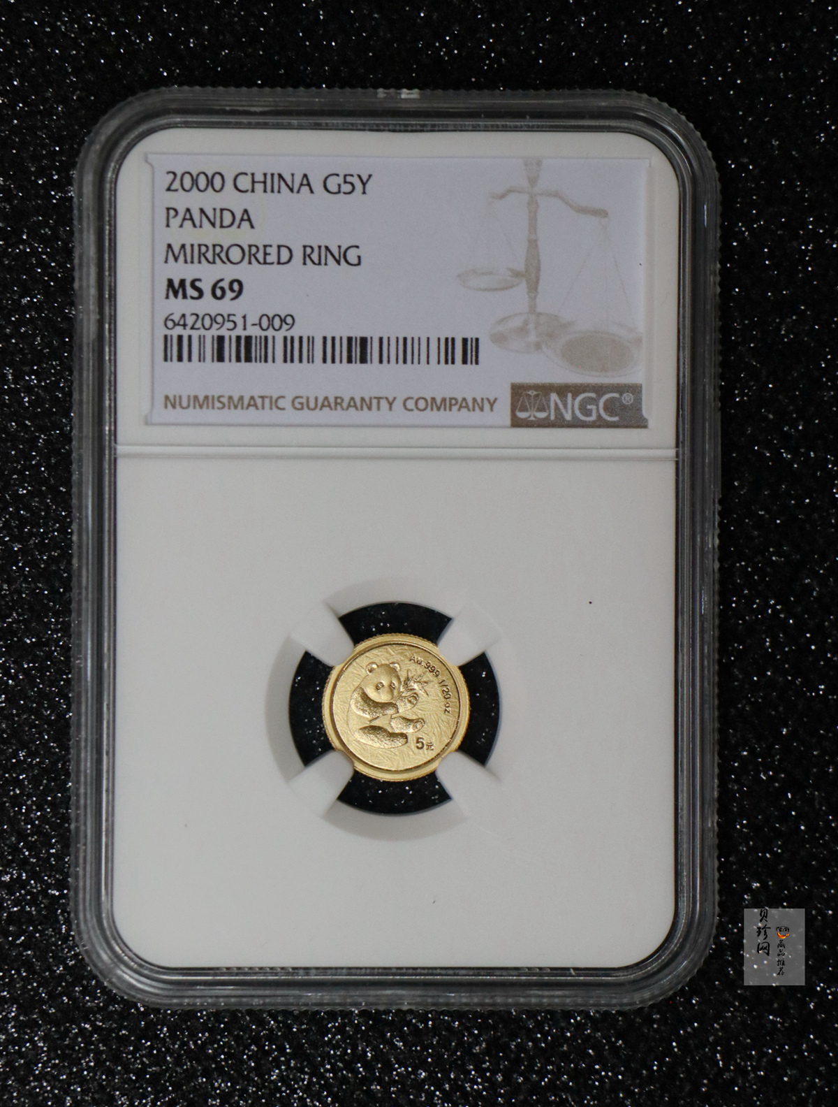 【009050】2000年熊猫普制金币五枚一套