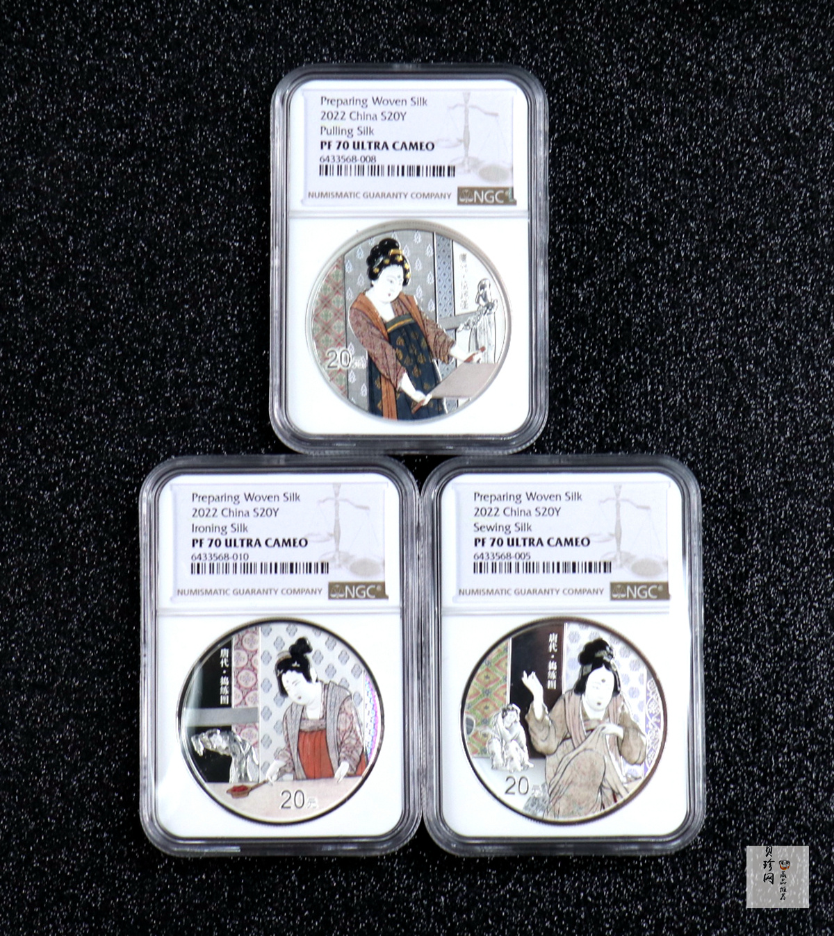 【229060】2022年中国古代名画系列（捣练图）60克银套币（3枚）