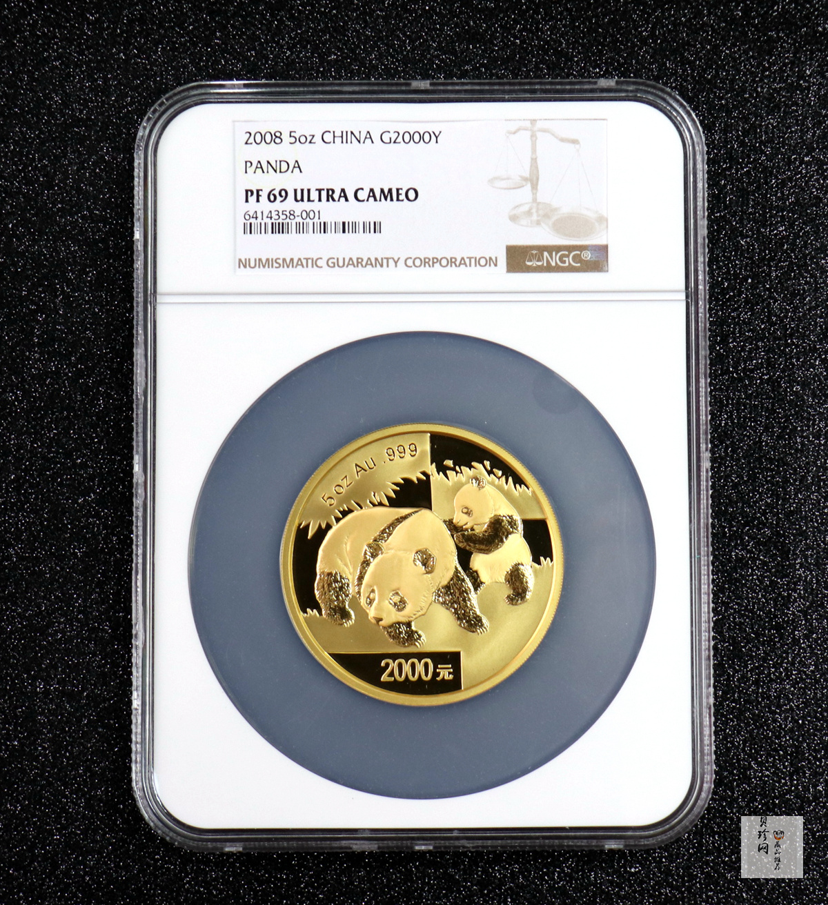 【080107】2008年熊猫5盎司精制金币