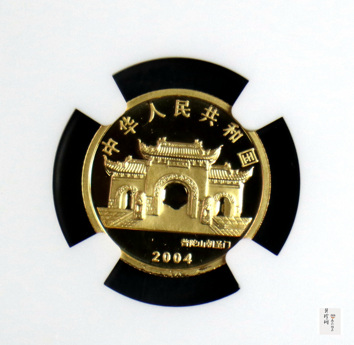 【040901】2004年观音金纪念币-白衣观音像1/10盎司幻彩精制金币