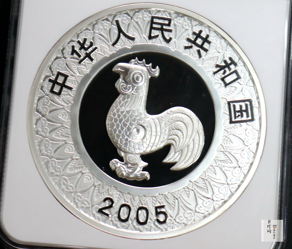 【050207】2005年乙酉鸡年生肖1公斤精制银币