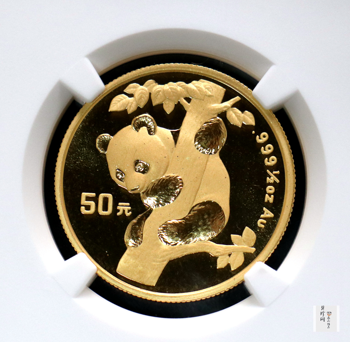 【969320】1996年熊猫1/2盎司普制金币