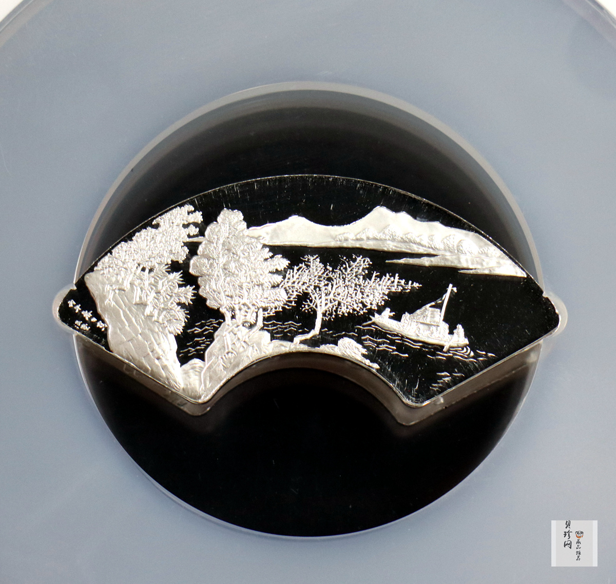 【999651】1999年明清扇画纪念精制银币四枚一套