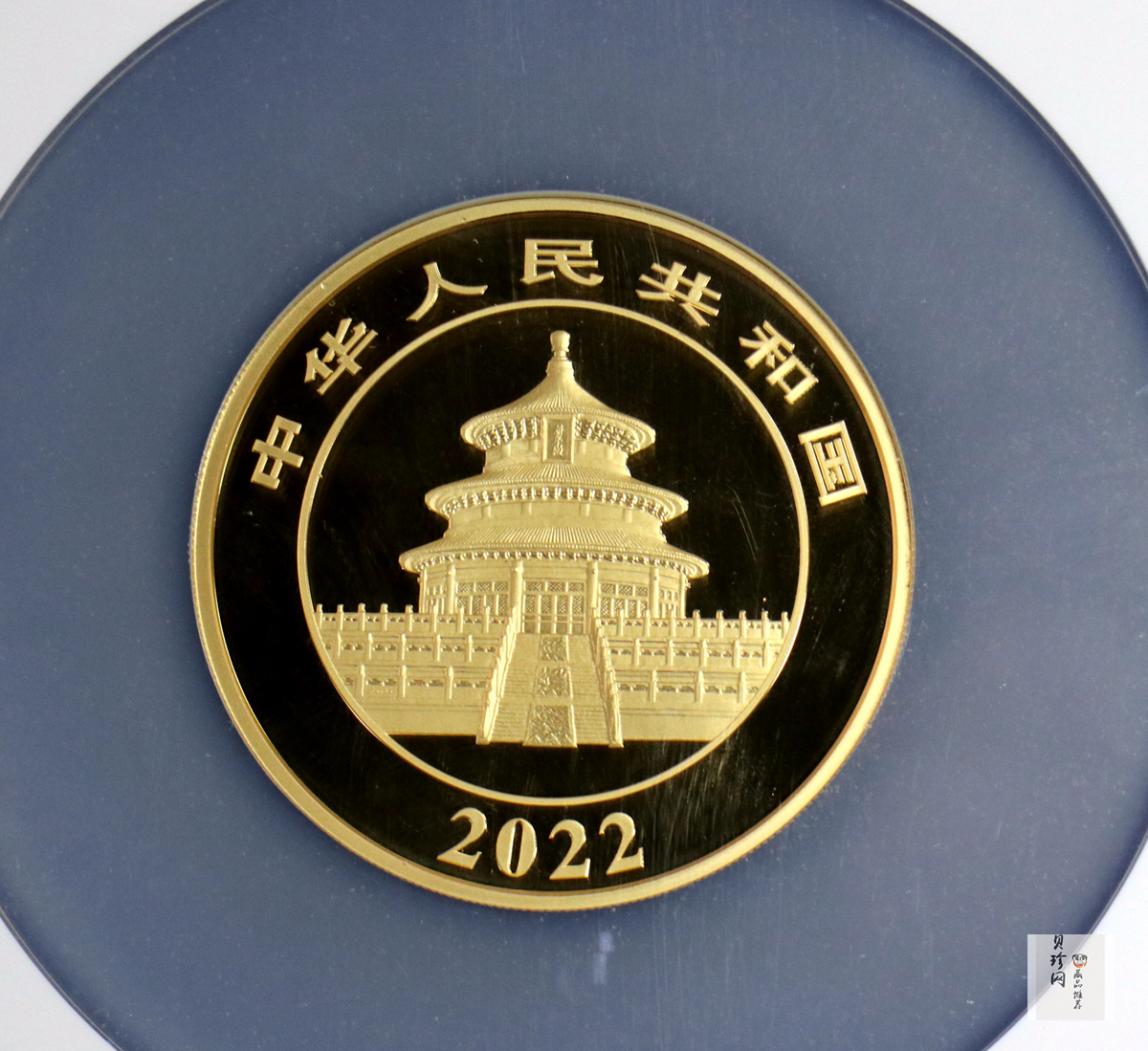 【220103】2022年熊猫100克精制金币