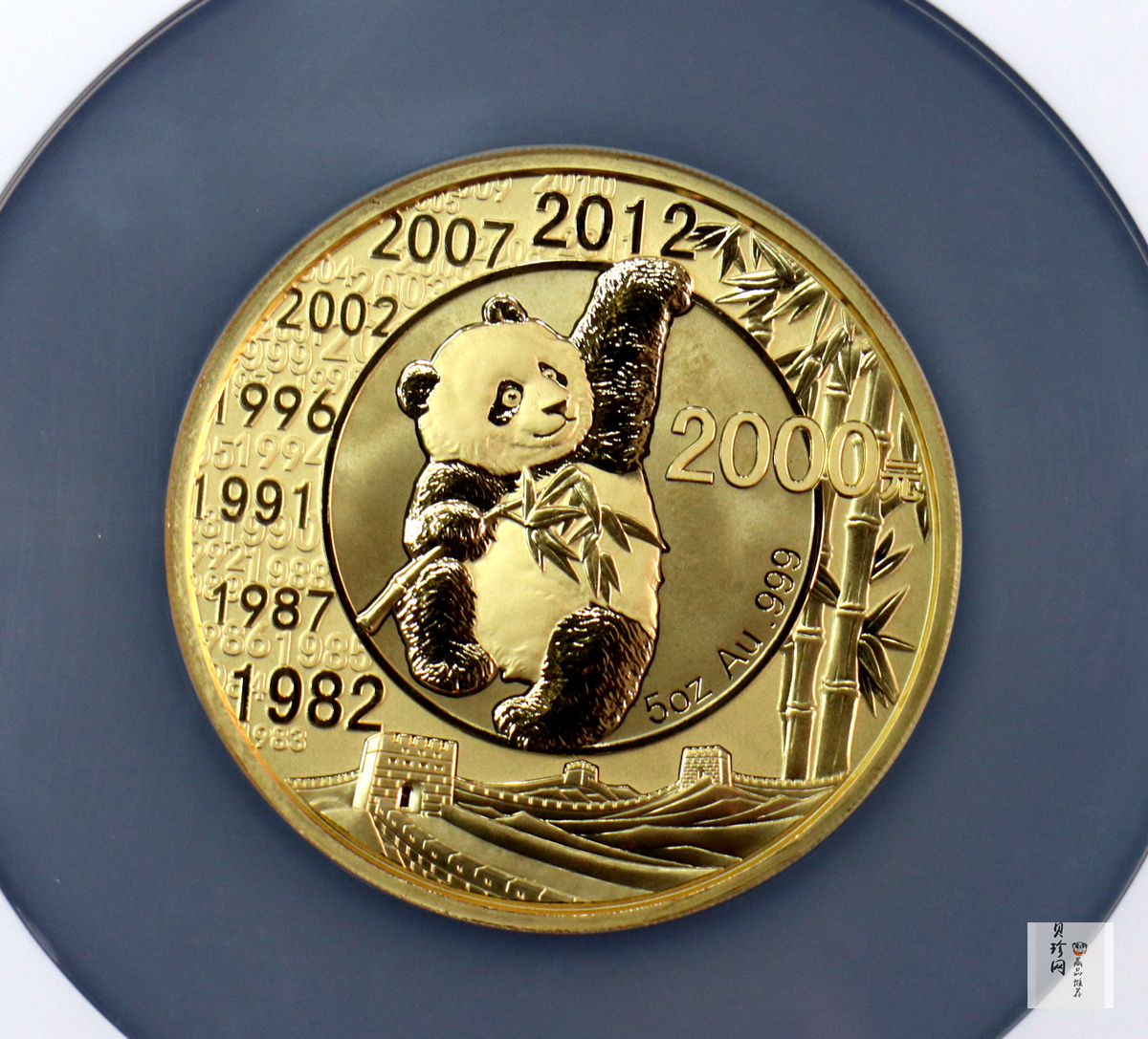 【120201】2012年熊猫发行30周年5盎司精制金币