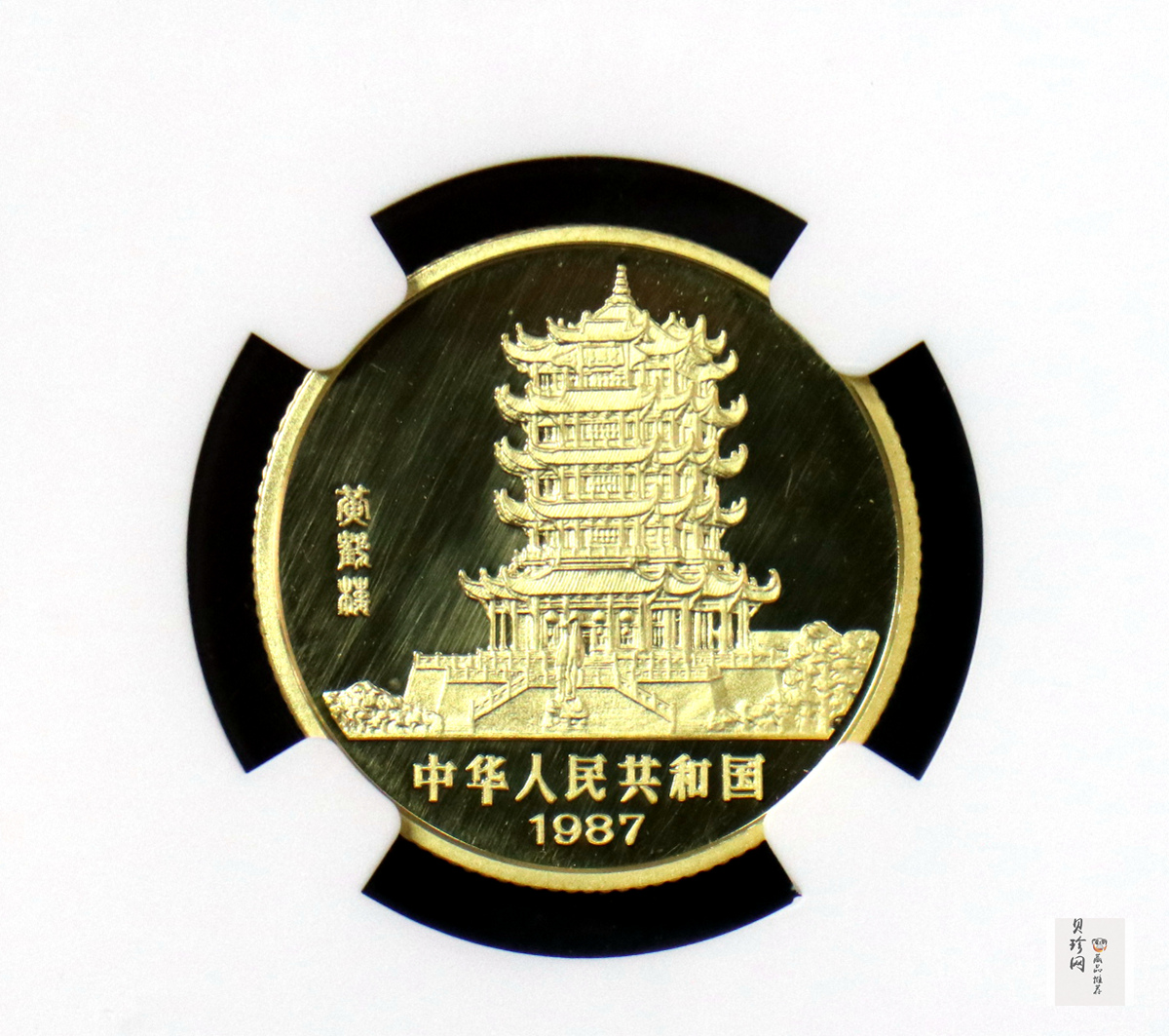 【870301】1987中国丁卯（兔）年-双兔图8克精制金币