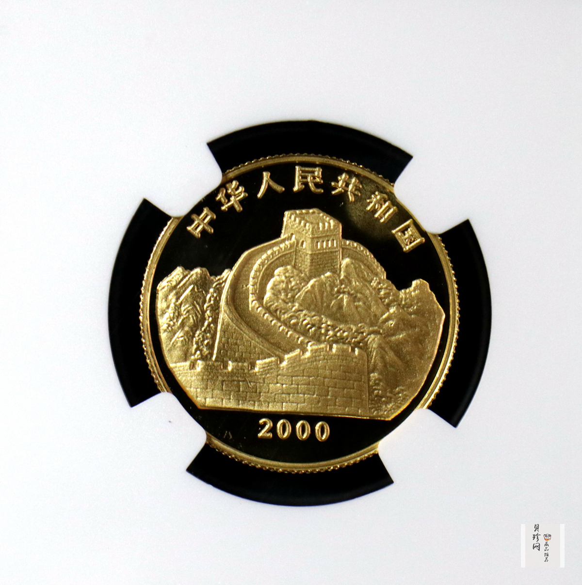 【000401】2000年中国珍禽系列（戴胜鸟）彩色金银纪念币1/4盎司彩色精制金币