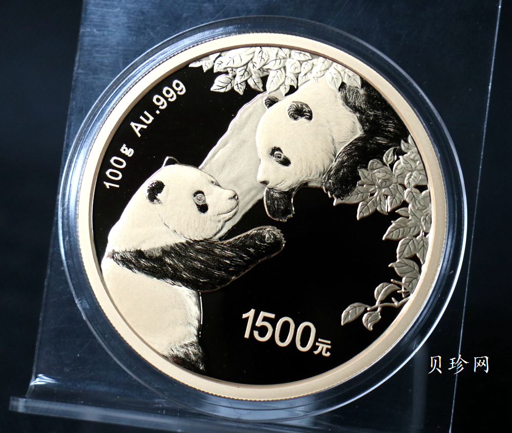 【230101】2023年熊猫100克精制金币