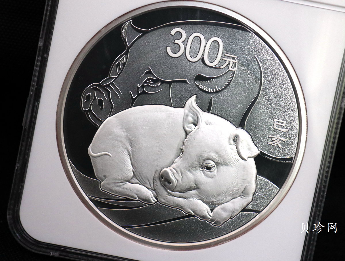 【191115】2019中国己亥（猪）年金银纪念币1公斤圆形银币