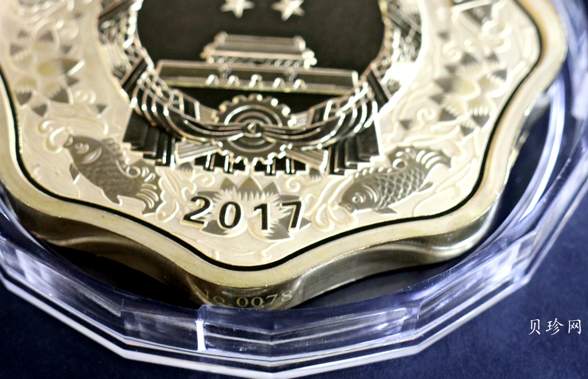 【161514】2017年丁酉（鸡）年生肖流通纪念币-雄鸡1公斤梅花精制金币