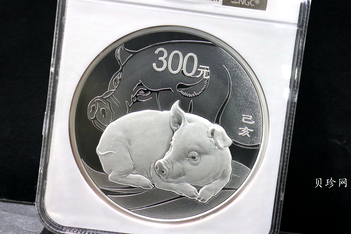 【191115】2019中国己亥（猪）年金银纪念币1公斤圆形银币