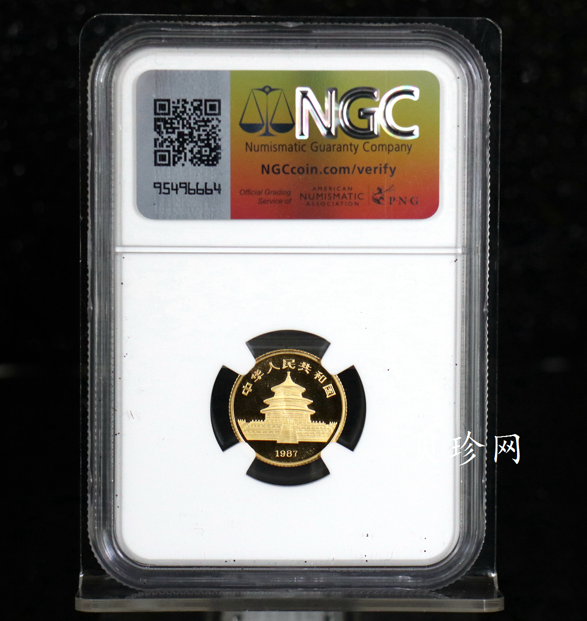 【870104】1987年熊猫1/10盎司普制金币