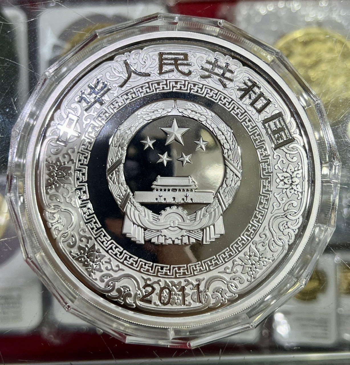 【111607】2011年中国古典文学名著《水浒传》第（3）组-忠义堂1公斤精制彩银币