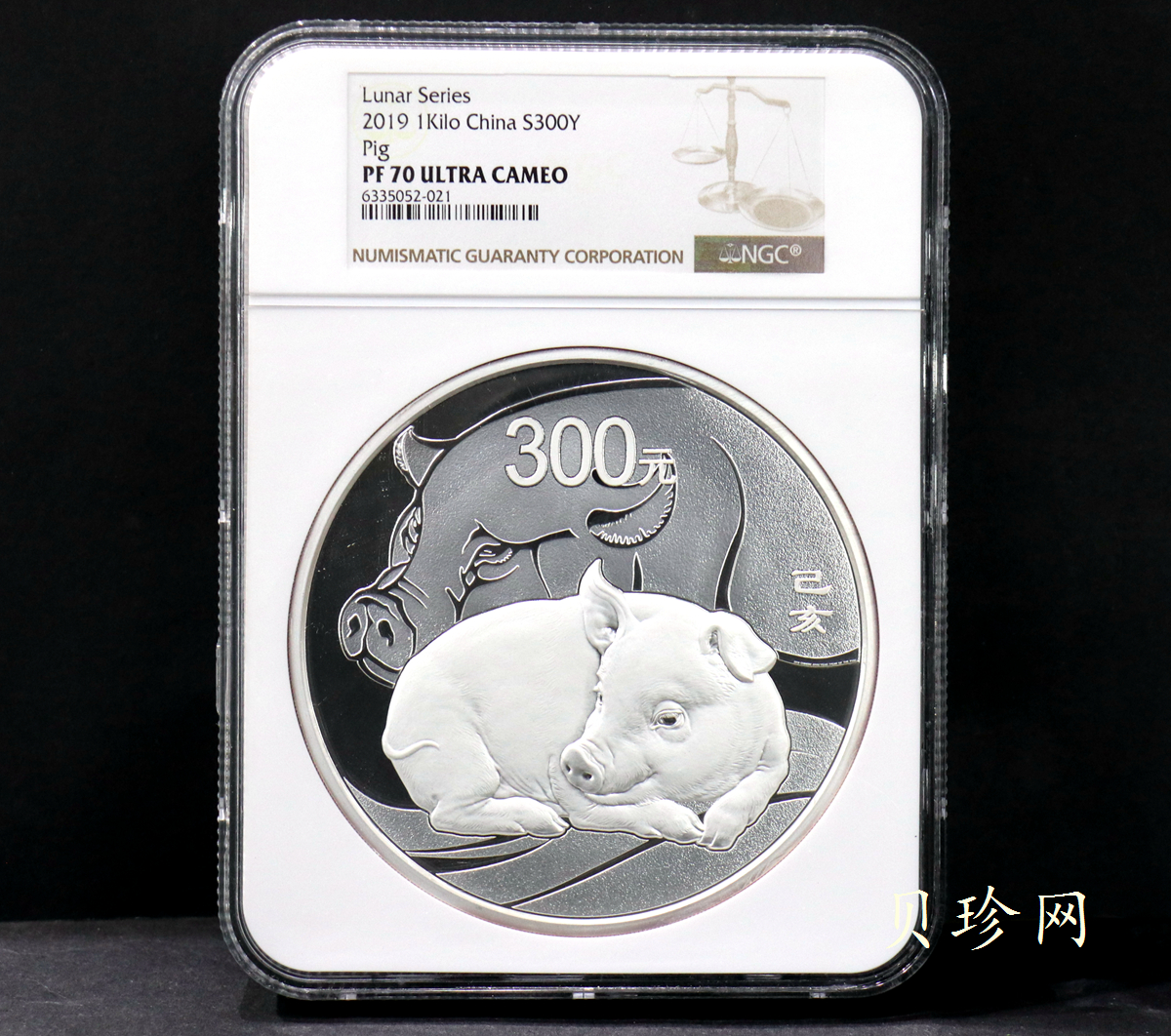 【191115】2019中国己亥（猪）年金银纪念币1公斤圆形银币