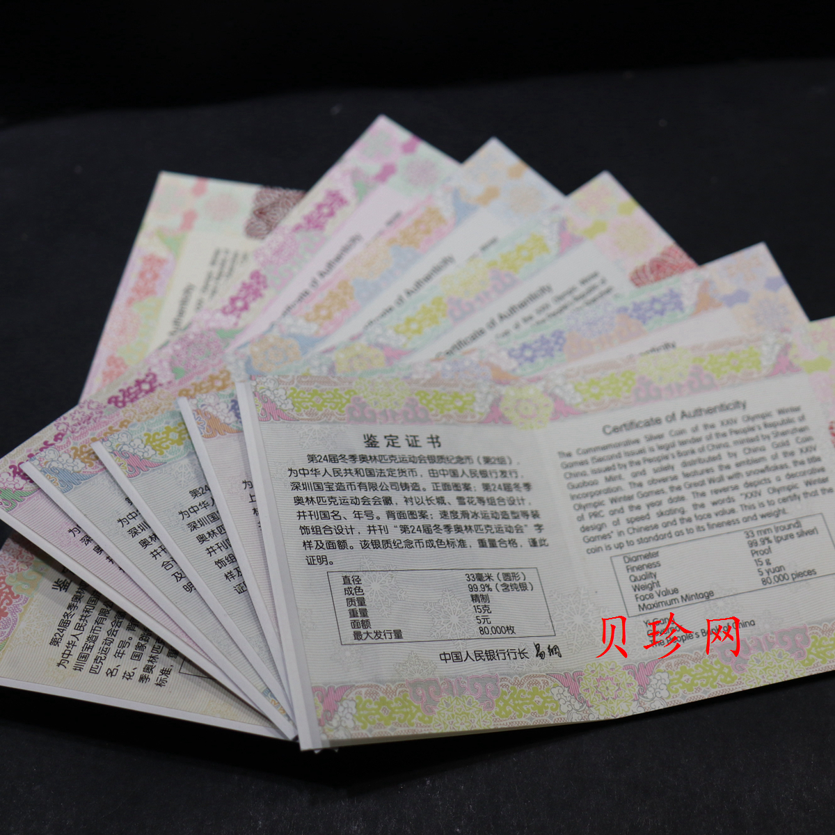 【219320】2021年第24届冬季奥林匹克运动会（第2组）金银币六枚一套
