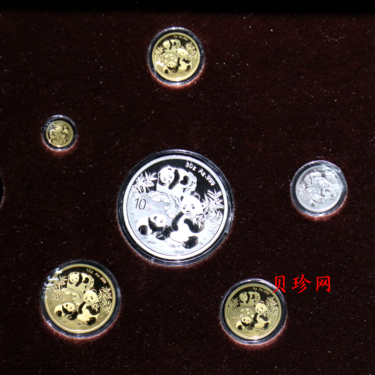 【249150】2025年熊猫金银币大全套