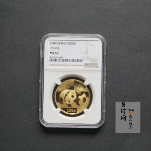 【080101】2008年熊猫1盎司普制金币