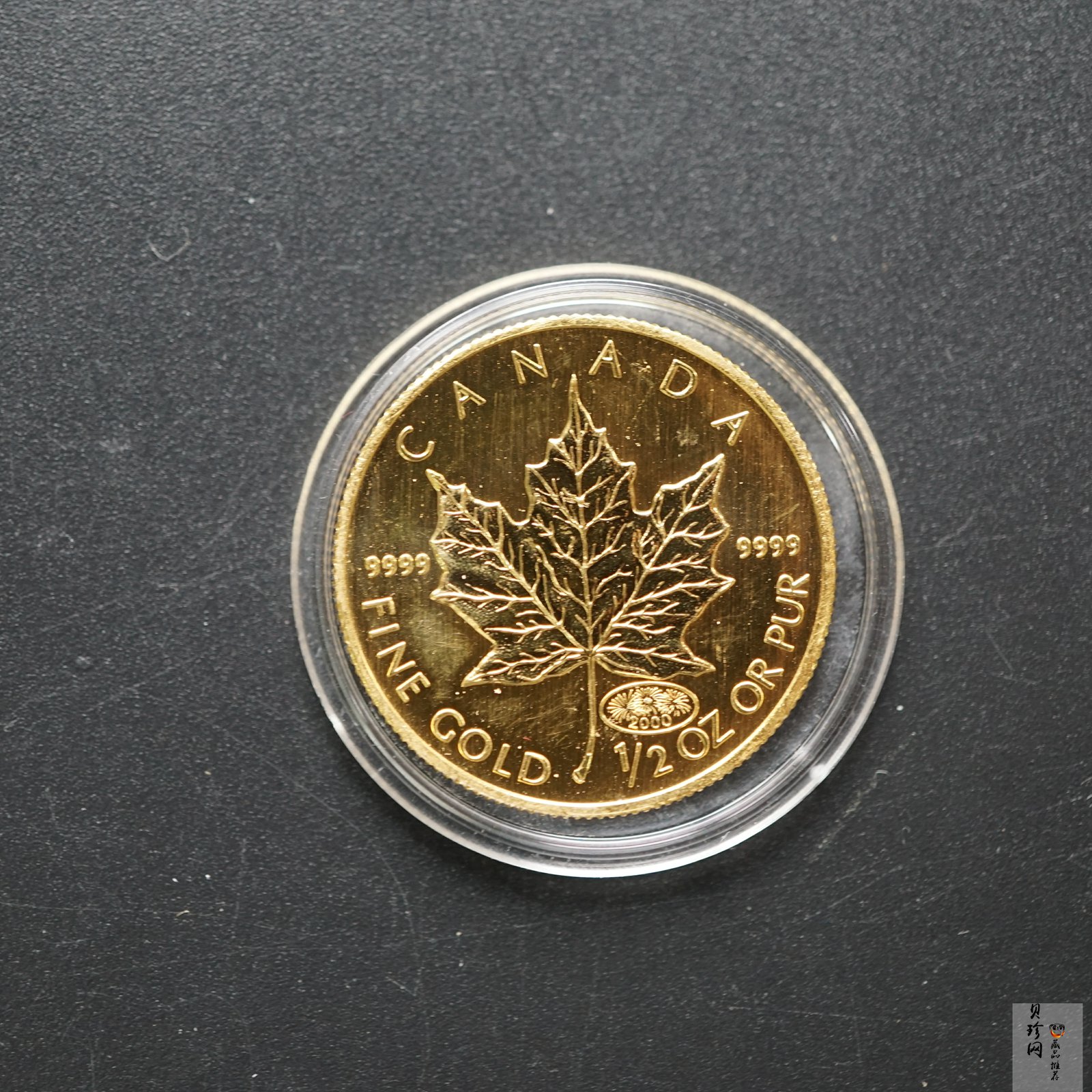 【009220】2000年加拿大枫叶普制金币15.6g