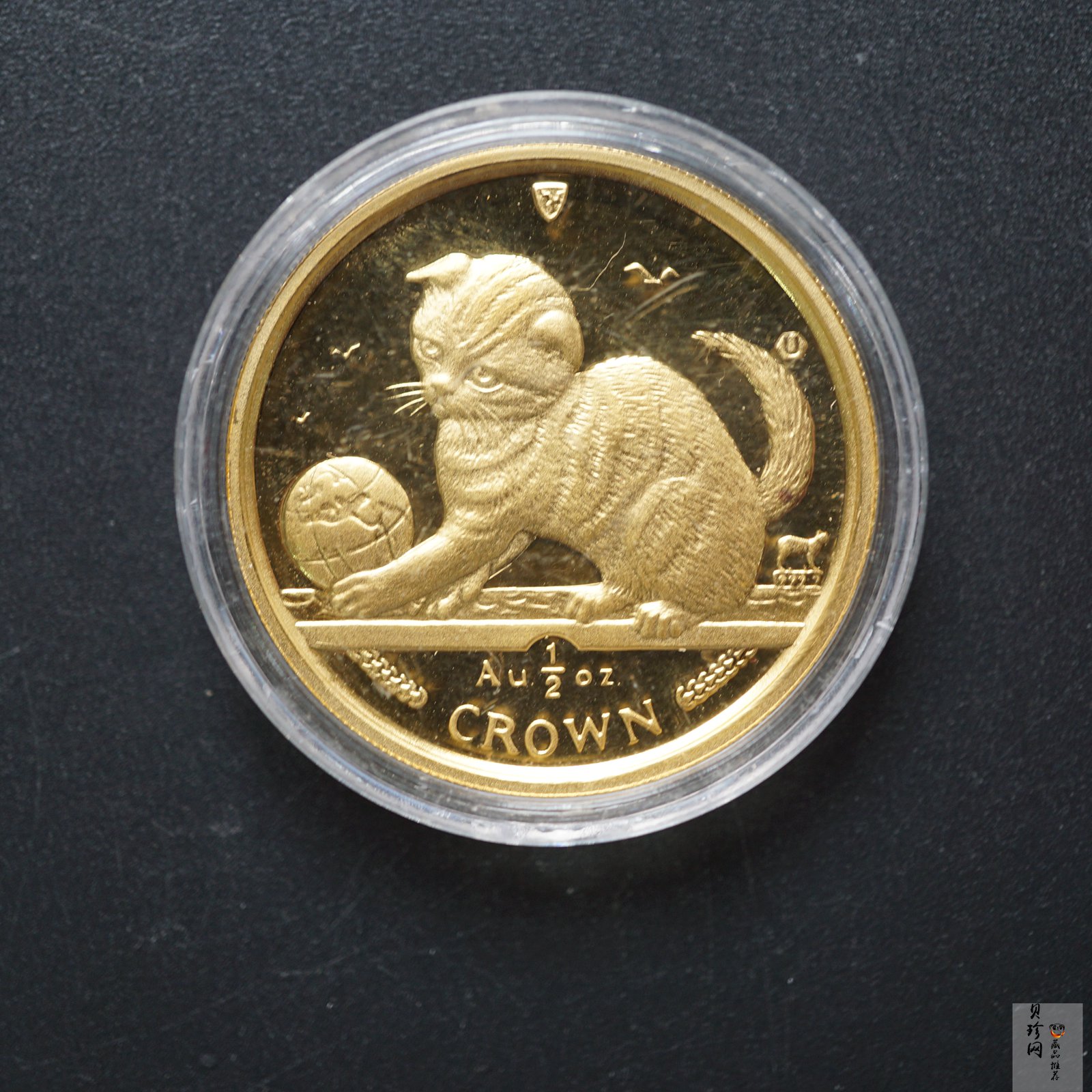 【009250】2000年曼岛猫普制金币15.7g