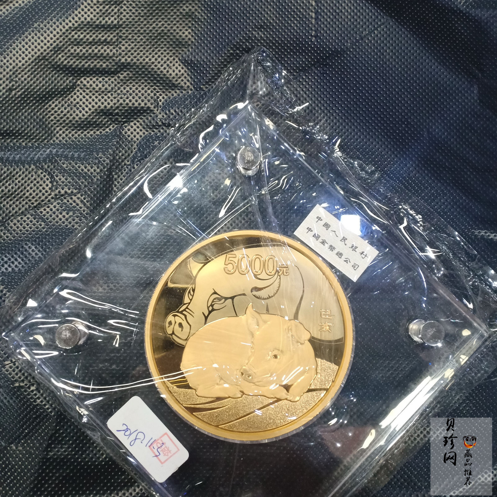 【191120】2019中国己亥（猪）年金银纪念币500克圆形金币